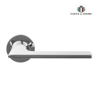 Дверная ручка на розетке PORTA DI PARMA Alato Полированный хром 114.01