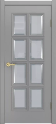 Межкомнатная дверь «Палермо, ДО» 2000 x 600 Светло серая
