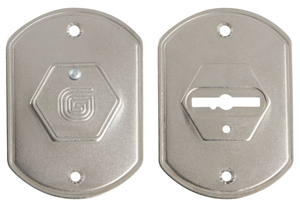 Накладки Guardian (Гардиан) сувальдные &quot &quot крашен. ГН 20 /пара/, плоская /123:473/