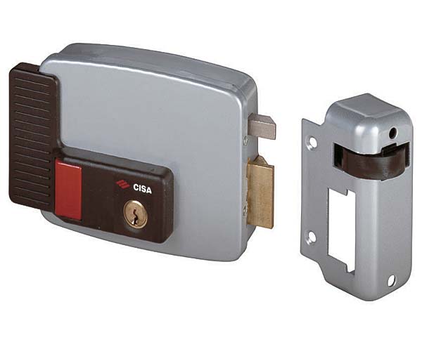 Замок Cisa (Чиза) накладной электромеханический 11.630.60.3 (дверь прав., открывается наружу)