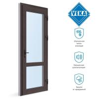 Пластиковая входная дверь VEKA WHS 60 ( 900ш х 2000в ) двухкамерная, Белый/Темно-коричневый dveri6049