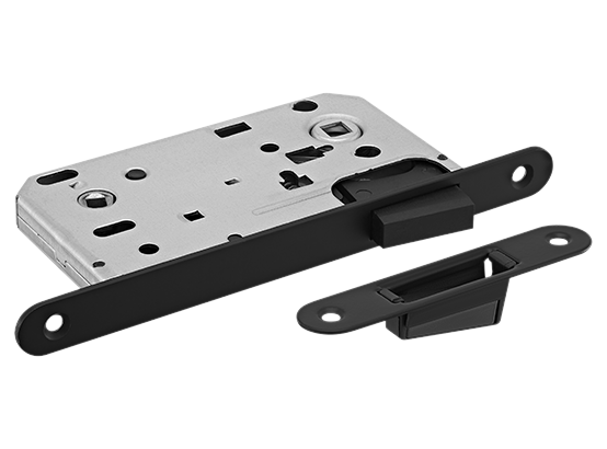 Замок межкомнатный MM 2090 BL, магнитный, сантехнический, цвет черный
