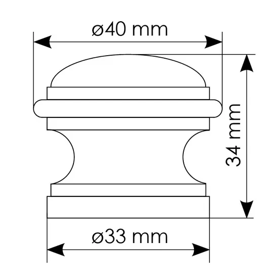 Дверной ограничитель DS5 IB, цвет итальянская бронза