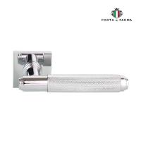 Дверная ручка на розетке PORTA DI PARMA Exa Zig   Полированный хром 201.01