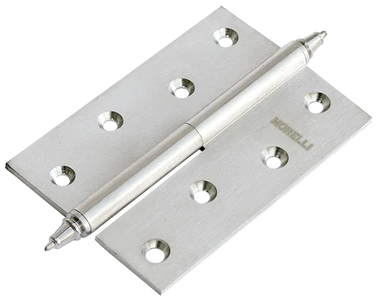 Петля разъемная стальная MS 100X70X2.5 L SN левая, врезная, цвет матовый никель, сталь