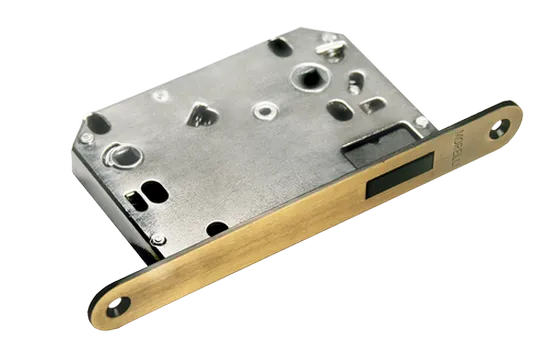 Замок межкомнатный 2070M AB магнитный, сантехнический, цвет античная бронза