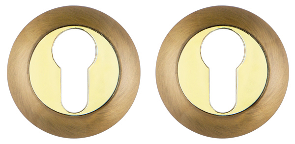 Накладка Fuaro (Фуаро) под цилиндр ET.R.RM54 (ET RM) AB/GP-7 бронза/золото