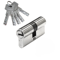 Механизм цилиндровый  Z60 (30x30) CP 5 ключей (хром)