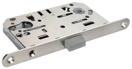 Защелка межкомнатная M1885 SN магнитная под цилиндр, цвет - мат.никель