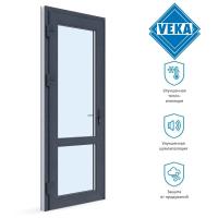 Пластиковая входная дверь VEKA WHS 60 ( 850ш х 2000в ) двухкамерная, Белый/Антрацит