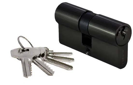 Цилиндровый механизм (личинка) 70C BL 70 мм, цвет черный