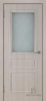 Дверь межкомнатная Римини экошпон крем остекленная