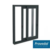 Окно раздвижное алюминиевое (1000ш х 1000в) Графит на балкон, дачу, террасу