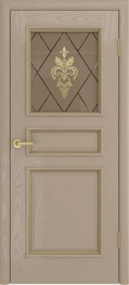Межкомнатная дверь «Голд-3 ДО» 2000 x 600 latte