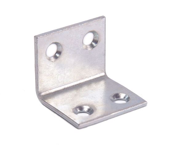 Уголок skobis (СКОБИС) мебельный 25 (25x25x30x2) цинк белый