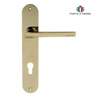 Дверная ручка на планке PORTA DI PARMA Punto PVD Полированное золото 2302.06.CYL
