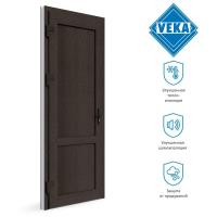 Пластиковая входная дверь VEKA WHS 60 ( 800ш х 2200в ) двухкамерная, Белый/Темно-коричневый dveri6002