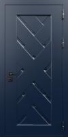 Входная дверь с металлобагетом и порошковым напылением «Геометрия» №1Арт.1