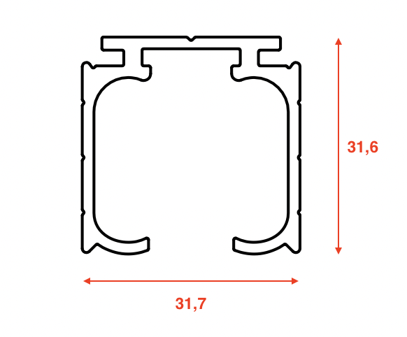 Направляющая верхняя L6-2м для DR-80