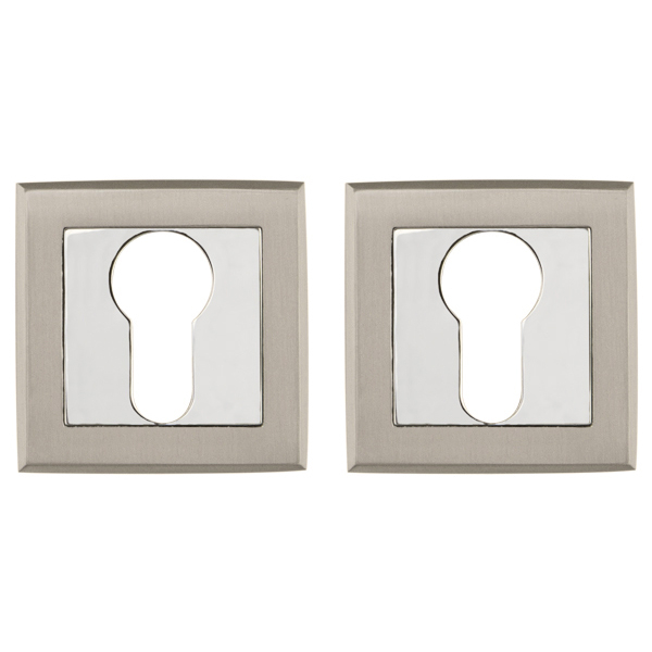 Накладка Punto (Пунто) под цилиндр ET.K.QL52 (ET QL) SN/CP-3 матовый никель/хром