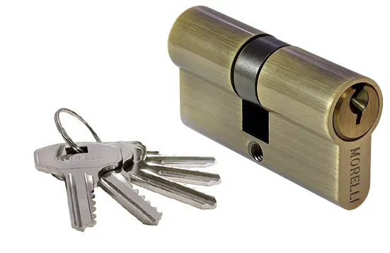 60C AB, ключевой цилиндр (60мм), цвет - античная бронза