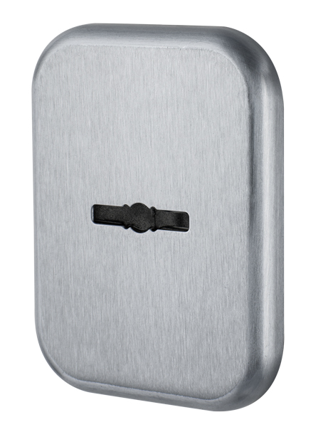 Декоратив. Armadillo (Армадилло) Квадр. накл. на сув. замок со шторкой PS-DEC SQ CT (ATC Protector 1) SC-14 Матовый хром