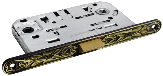 Замок  межкомнатный 1895P-U IB бесшумный многофункциональный, цвет итальянская бронза