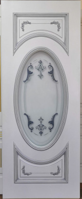 Дверь межкомнатная Багет 15 эмаль и лак эмаль белая 600x2000 15 Emal
