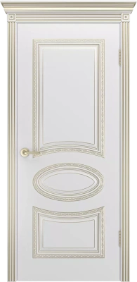 Межкомнатная дверь «Ария Корона В1, ДГ» 2000 x 600 belyyspatinoybeloezoloto