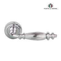 Дверная ручка на розетке PORTA DI PARMA Siena Полированный хром 310.01