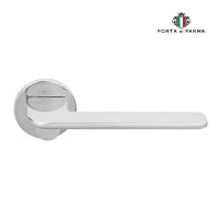 Дверная ручка на розетке PORTA DI PARMA Slim Полированный хром 103.01