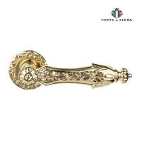 Дверная ручка на розетке PORTA DI PARMA Arcadia PVD Полированное золото 418.06