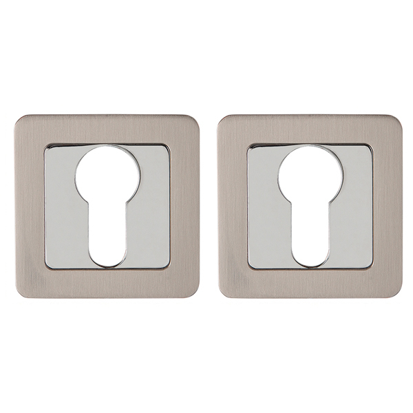 Накладка Punto (Пунто) под цилиндр ET.K.QR52 (ET QR) SN/CP-3 матовый никель/хром