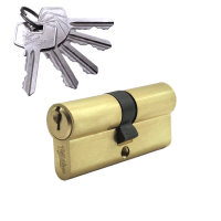 Механизм цилиндровый (5 ключей) V70-5 SB (мат. золото)