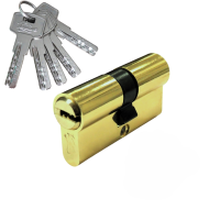 Механизм цилиндровый  Z70 (35x35) PB 5 ключей (золото)