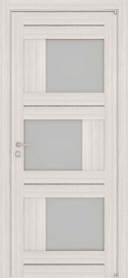Дверь межкомнатная LIGHT 2181 экошпон велюр графит остекленная 600x2000 2181 Kapuchino