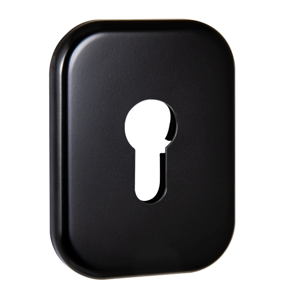 Накладка Fuaro (Фуаро) на цилиндр ESC.C.XL/K.486 (ESC 486-C SQ XL) BL черный (1 шт.)