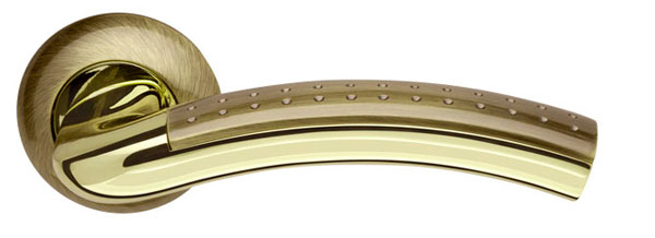 Ручка Armadillo (Армадилло) раздельная R.LD54.Libra26 (Libra LD26) AB/GP-7 бронза/золото