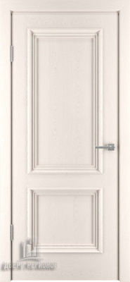 Дверь межкомнатная Бергамо 4 натуральный шпон слоновая кость (ral 9001) 600x2000 4 Slonovaya