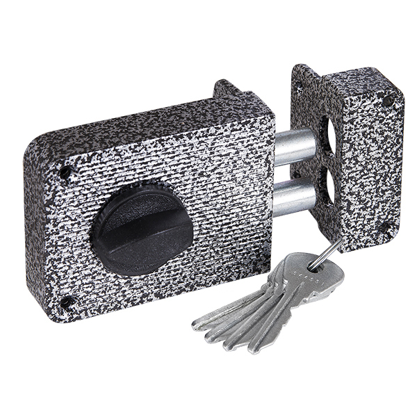 Замок Zenit (Зенит) накладной ЗН 1-3 серебро