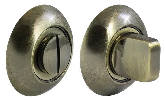 Завертка сантехническая MH-WC AB на круглой розетке цвет античная бронза