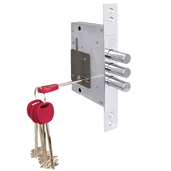 Замок Kale kilit (Кале килит) врезной сувальдный 257/L (тех. комплектация), 5 кл. (кл. 60 мм)