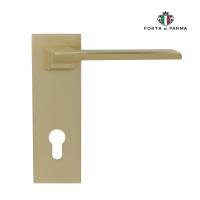 Дверная ручка на планке PORTA DI PARMA Italia Матовое золото 2206.07.CYL