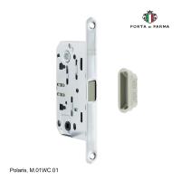 Защелка врезная магнитная под фиксатор PORTA DI PARMA Polaris Полированный хром M.01WC.01