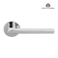 Дверная ручка на розетке PORTA DI PARMA Punto Полированный хром 102.01