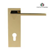 Дверная ручка на планке PORTA DI PARMA Ama PVD Полированное золото 2204.06.CYL