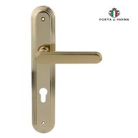 Дверная ручка на планке PORTA DI PARMA Impero PVD Полированное золото 2511.06.CYL