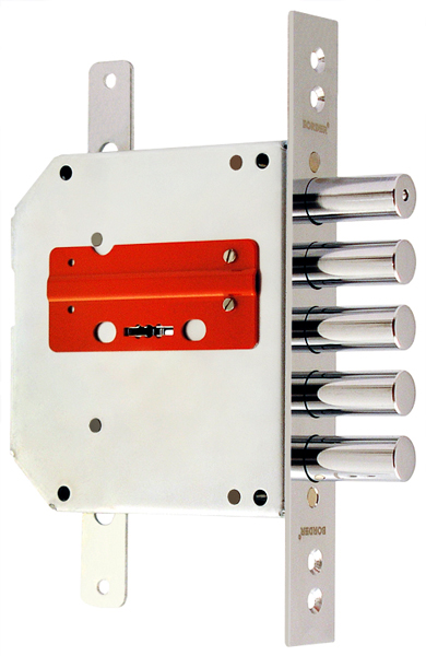 Замок Border (Бордер) врезной сувальдный ЗВ8-6 ПК5Т/15 с тягами (прав.), 5 кл. /72201/