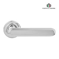 Дверная ручка на розетке PORTA DI PARMA Chic Полированный хром 316.01