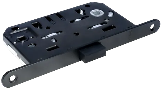 Замок межкомнатный M1895 BL магнитный, сантехнический, цвет черный